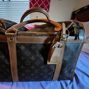 Louis Vuitton Dog Bag In Monogram Canvas And Leather